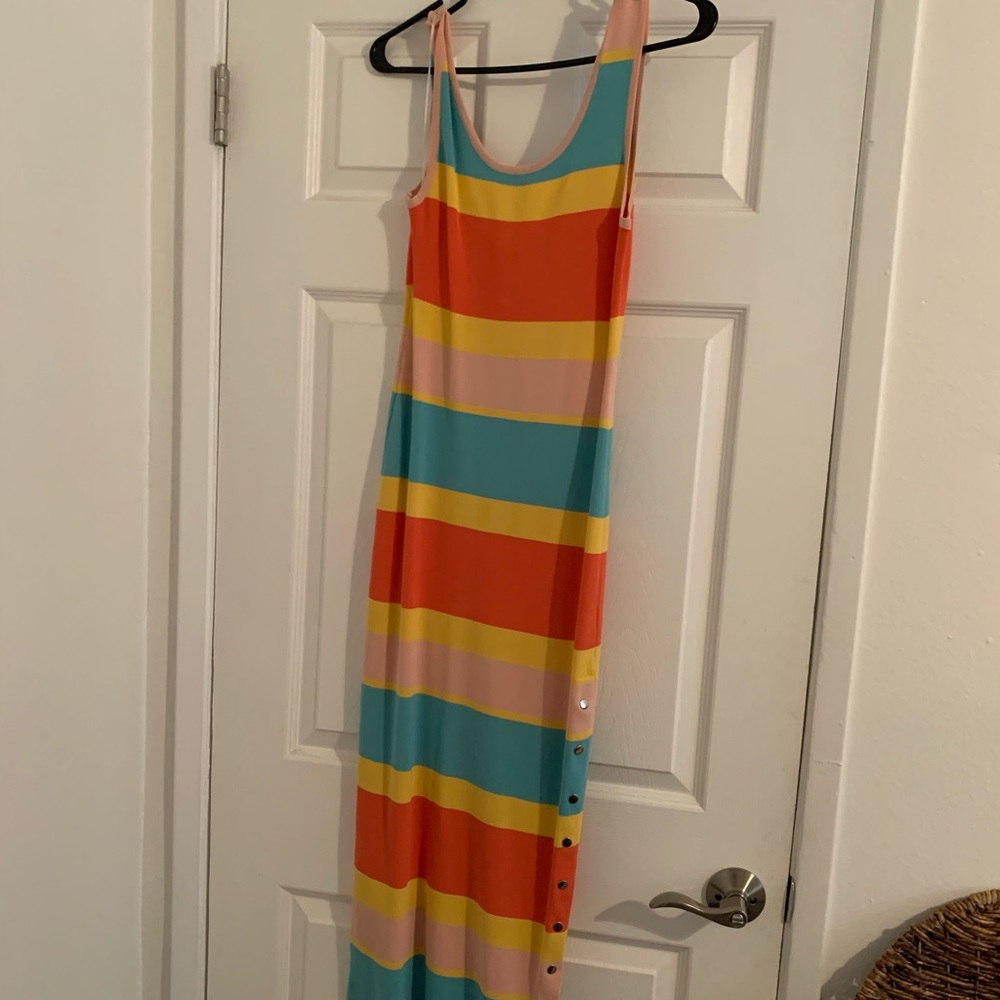 Bright maxi dress size large